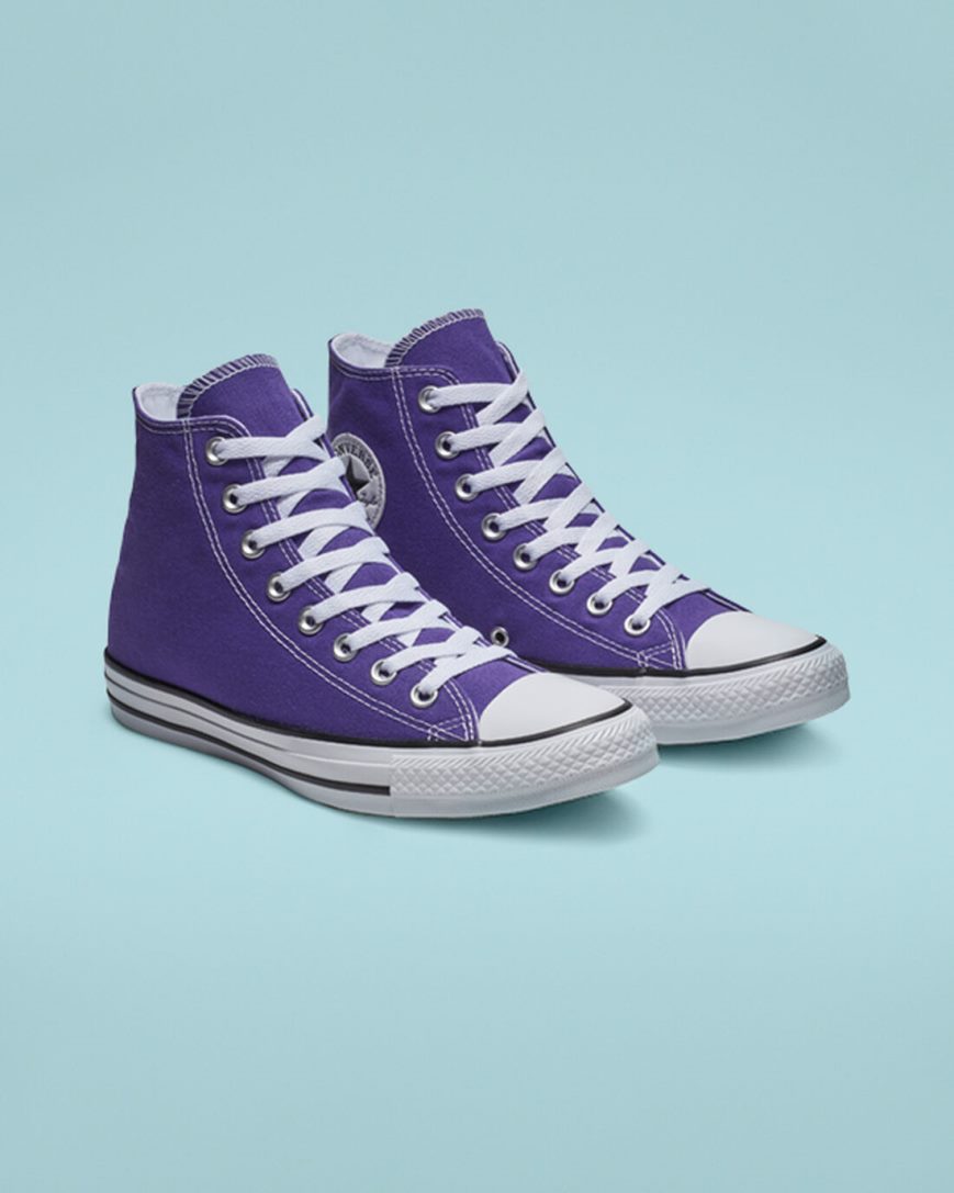 Men's Converse Chuck Taylor All Star Classic High Top Shoes Purple | AU 30485O